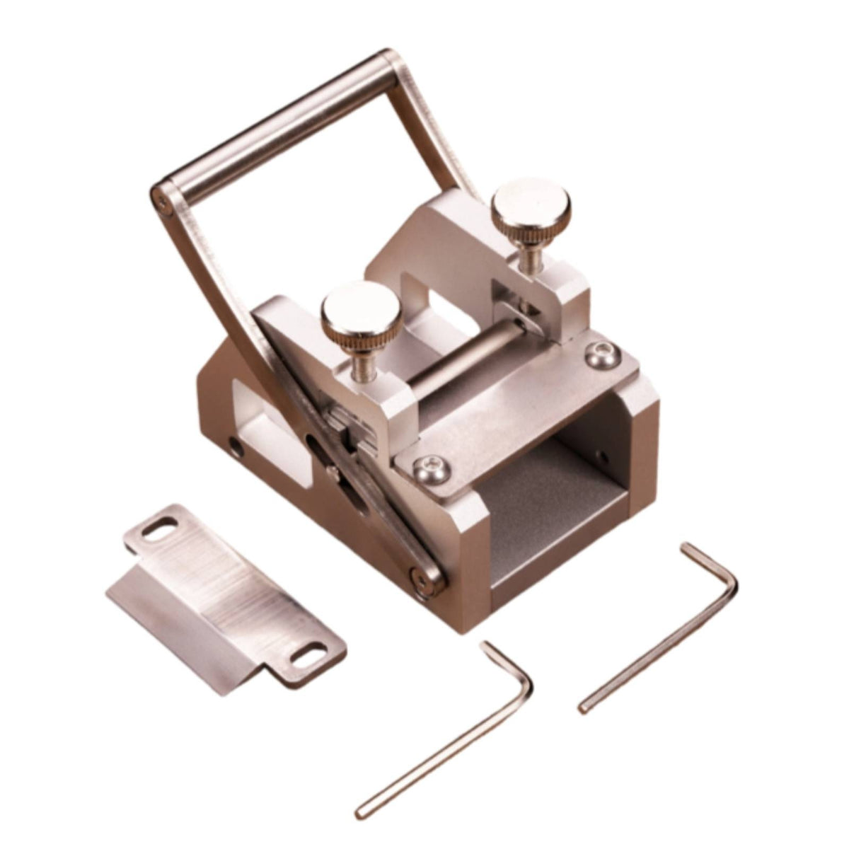 Hand-Operated Leather Skiver Knurled Knobs Belt Strap Skiver Aluminum