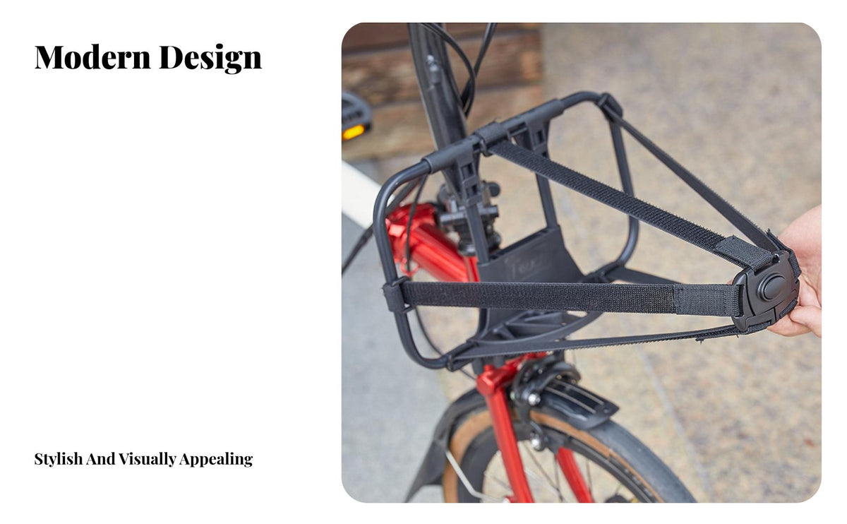 Cycle Handlebar-Carrier Rack Lightweight Design Front Bag Carrier Frame Cycle Touring Carrier Long-Lasting Cycling Equipment