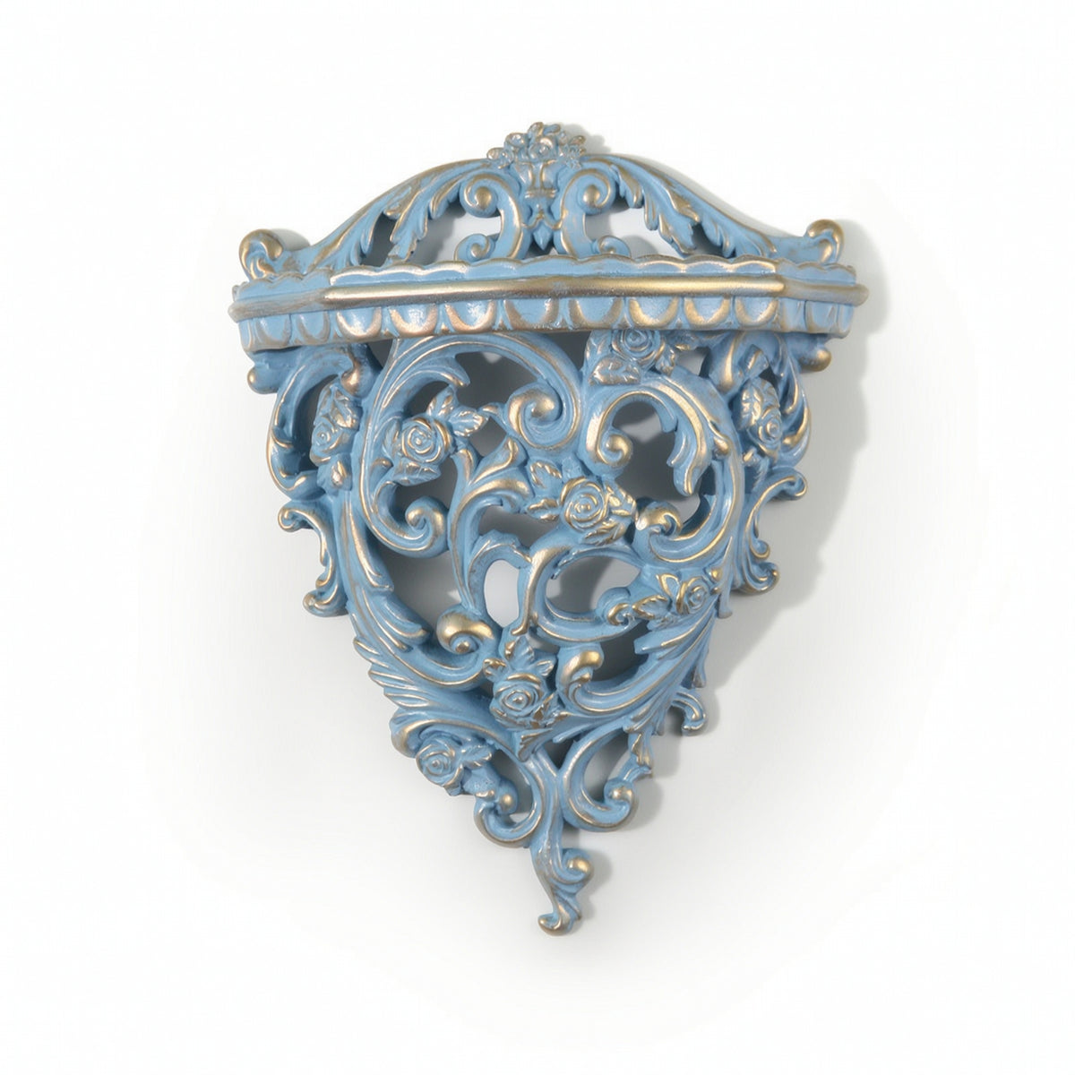 Cherub Wall Bracket Ornate Corbel Shelf Carved for Living Room