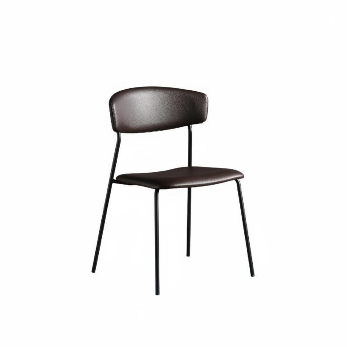 Urban and design Upholstered Metal Frame Chair Nordic Look Upholstered Side Chair Retro Design Seating Furniture Padded Seat for Restaurant Owners, Office Workers, Interior Designers, Dining Room, Cafe, Kitchen