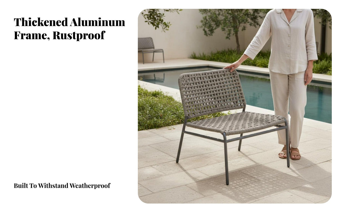 4 Pieces Waterresistant 4-Piece Woven Sofa Set sun-resistant outsidedoor Furniture Weather-Resistant Patio Seating Group Includes pads for Hotel Owners, Homeowners, Families, Courtyard, Garden, Backyard, Balcony
