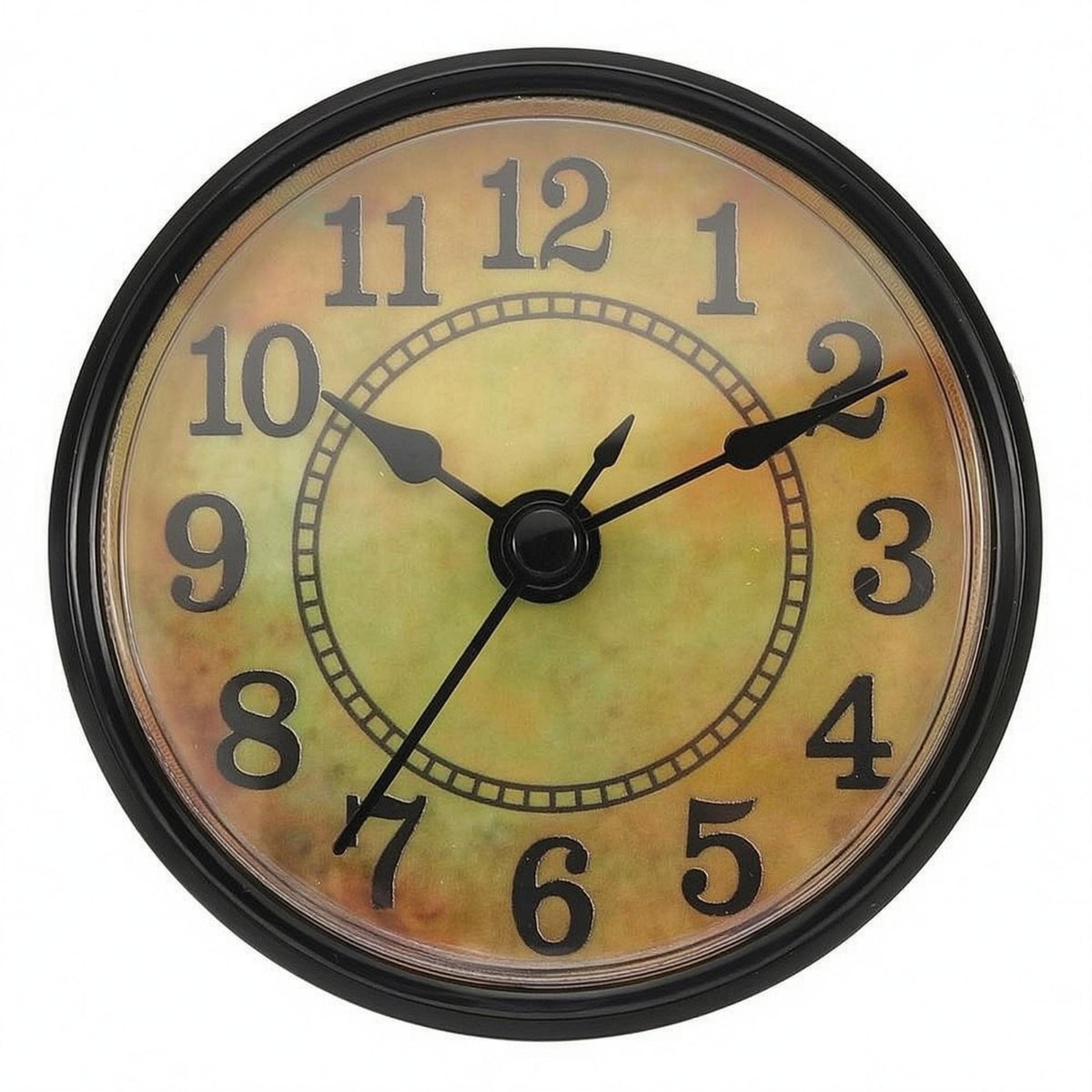 Black Metal Hands Round Quartz Clock Insert Plastic Frame Quartz Clock Insert Movement Insert Rubber Band Household Part