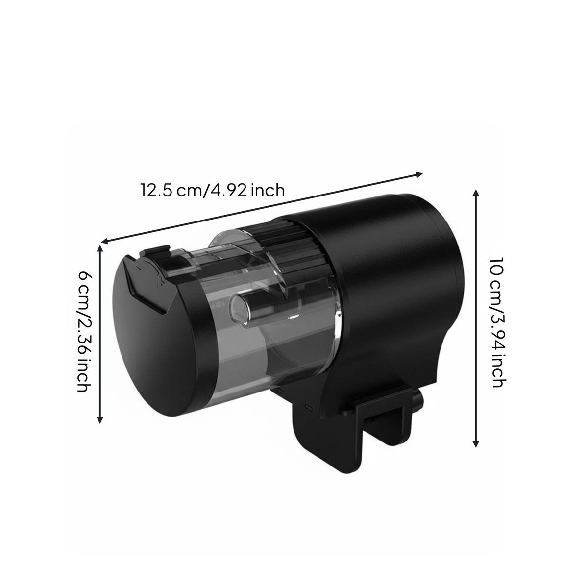 Adjustable Portion Control Automatic Aquatic Feeder Large Capacity Timed Aquarium Feeder Quiet Operation Smart Aquatic Food Dispenser Two Mounting Options for Turtle Owners, Holiday