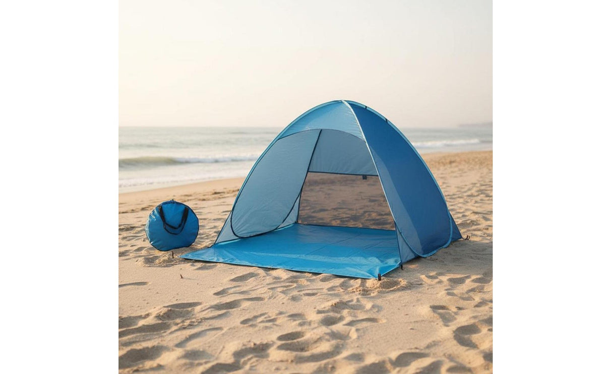 Ventilated Design Self-Deploying Beach Tent Waterproof Automatic Beach Shelter Outdoor Gear for Families, Picnic, Hiking