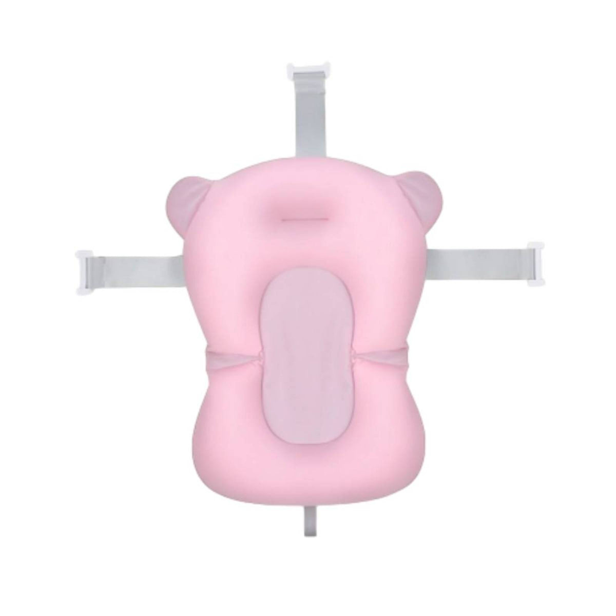 Baby Bath Support Mat Contoured Baby Bath Pad with Straps Supportive Cushioned for Newborns