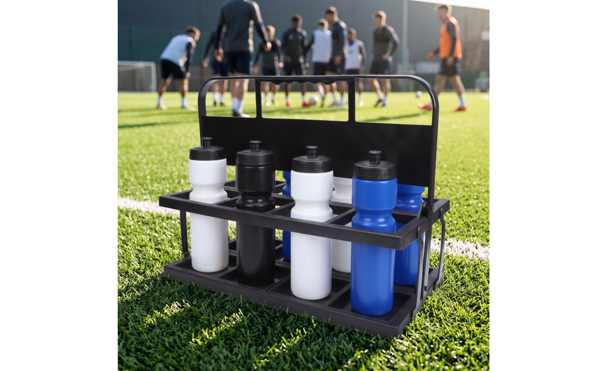 Sports Bottle Carrier Portable Water Bottle Rack Two-Tier Holder for Coaches, Athletes, Courtside, Outdoor Training, Team Practices