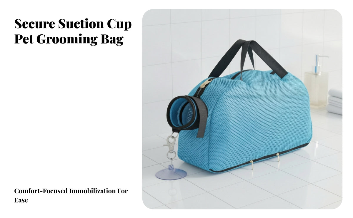 Breathable Cat Grooming Bag | Reinforced Edges, Zippered, Cat Bathing Bag, for Nail Trimming
