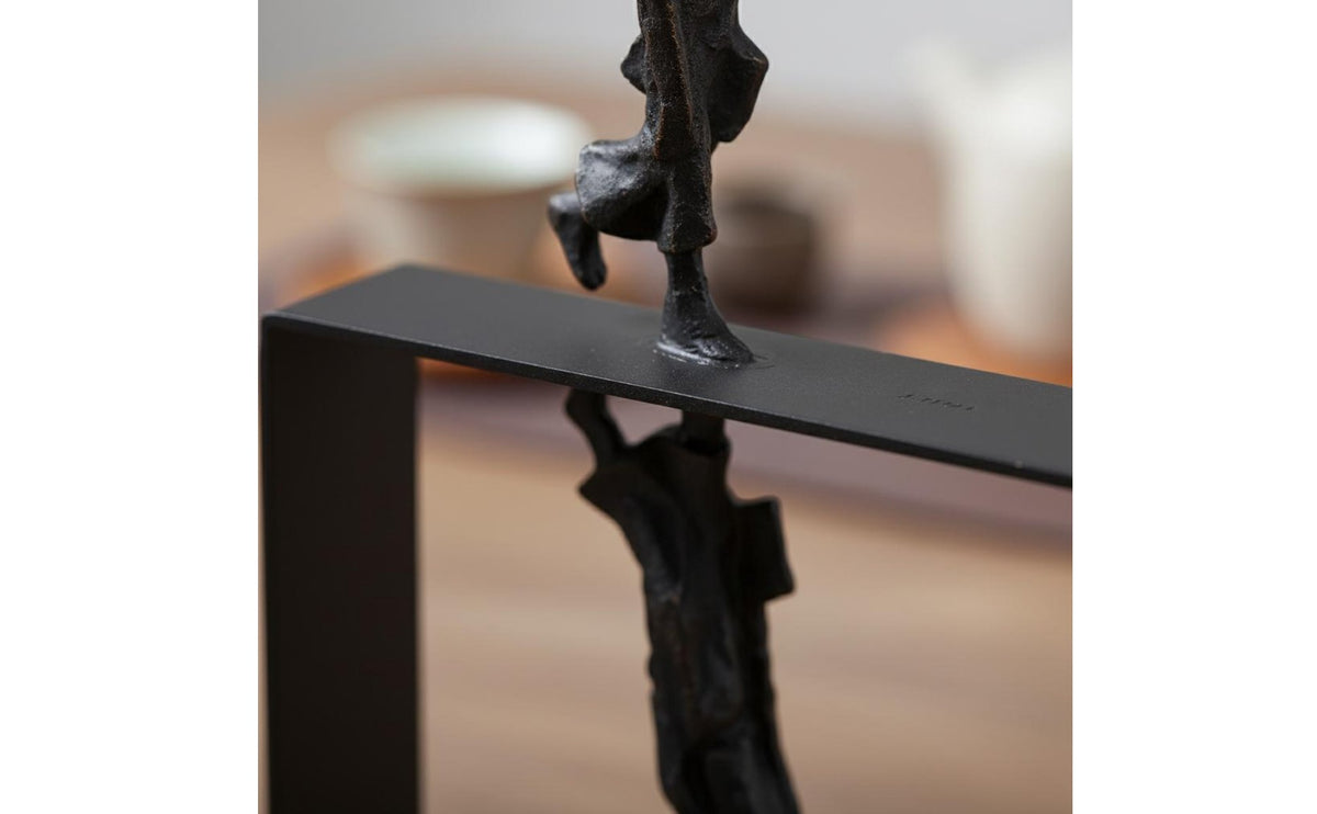 Modern Minimalist Reflection Statue Abstract Figurine Fade Resistant Mirror Effect Sculpture for Study, Desk, Tea Room
