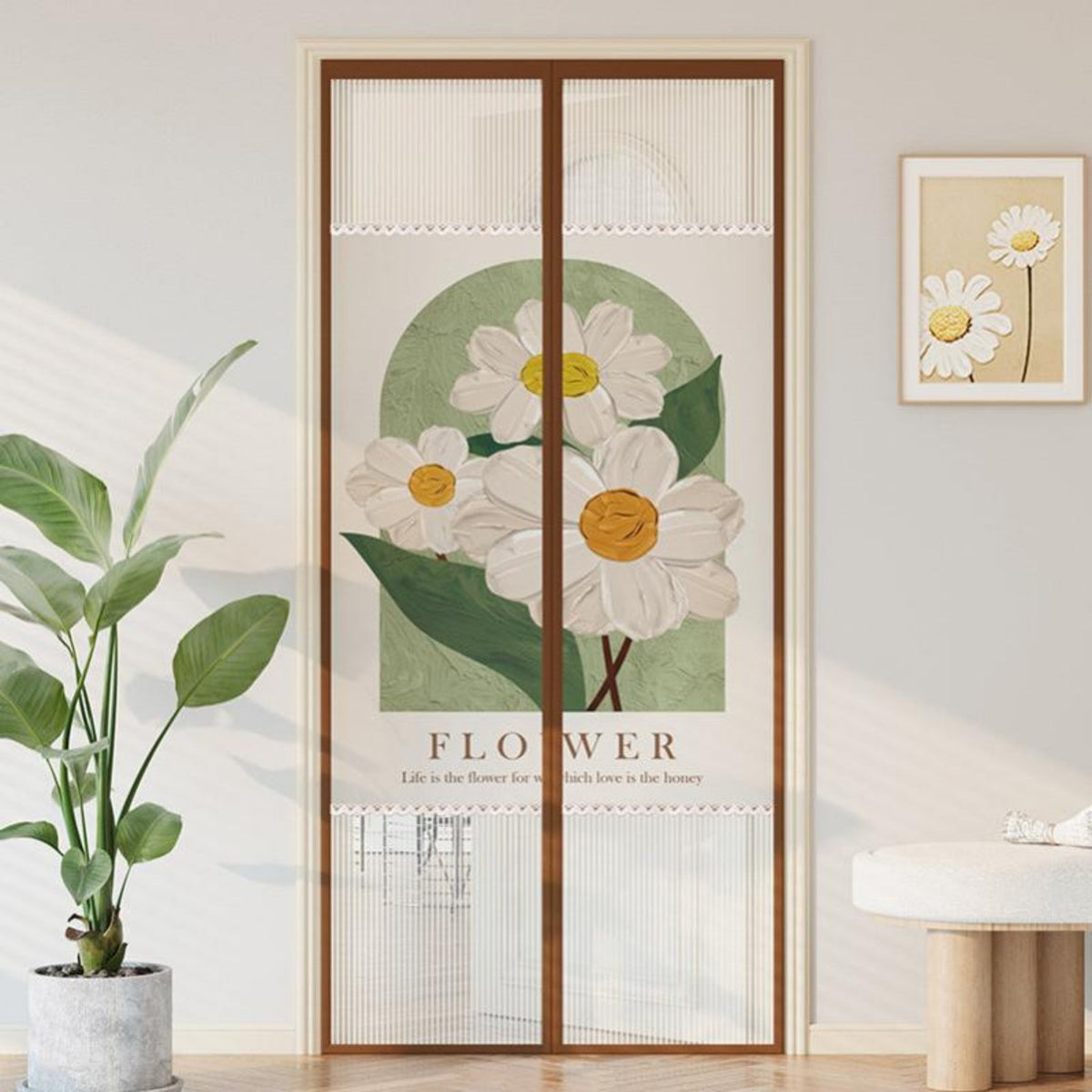 toolunrestricted installation attractive Screen Door Keeps outside Mesh Curtain Automatic Closing Home enhancement Supply Allows clean airflow for Renters, property owners, Parents, Bedroom, Balcony, Kitchen, Garage