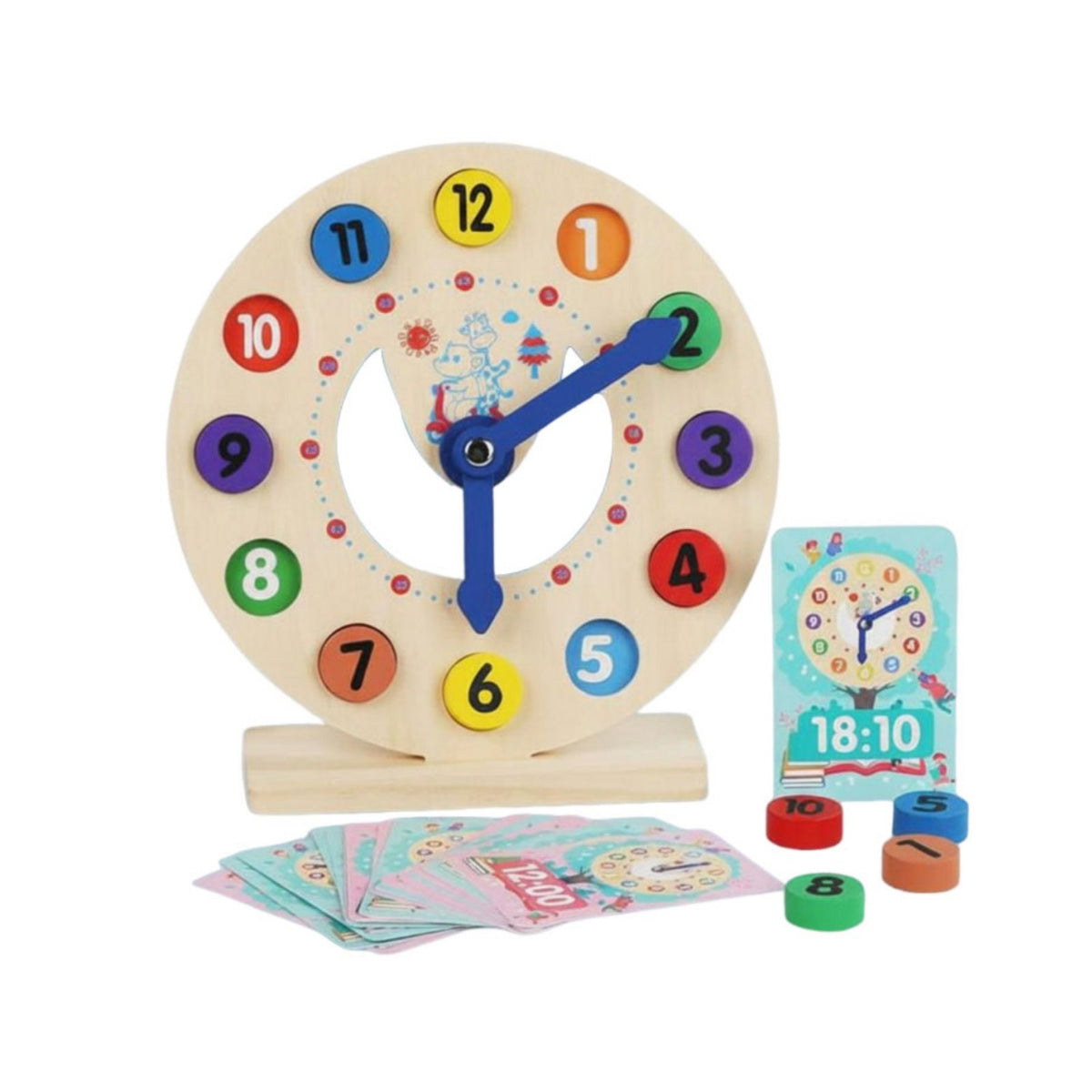 Time Learning Toy Set Child-Centered Inspired Multifunctional Timepiece Toy