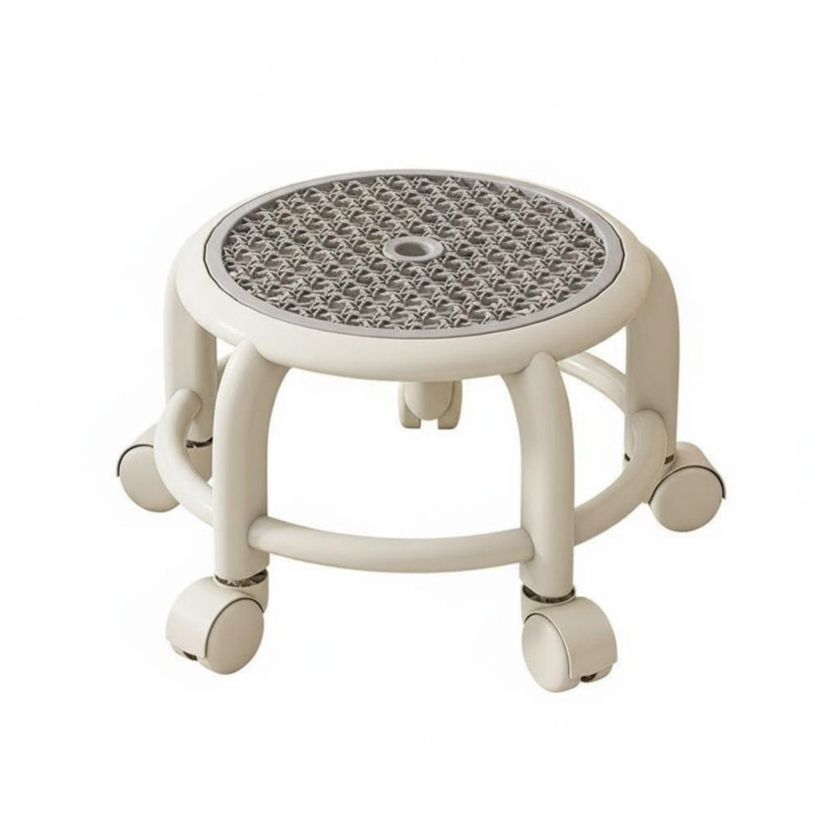 Caster Pulley Stool Anti-Slip Rolling Seat adaptable for Parents, Seniors
