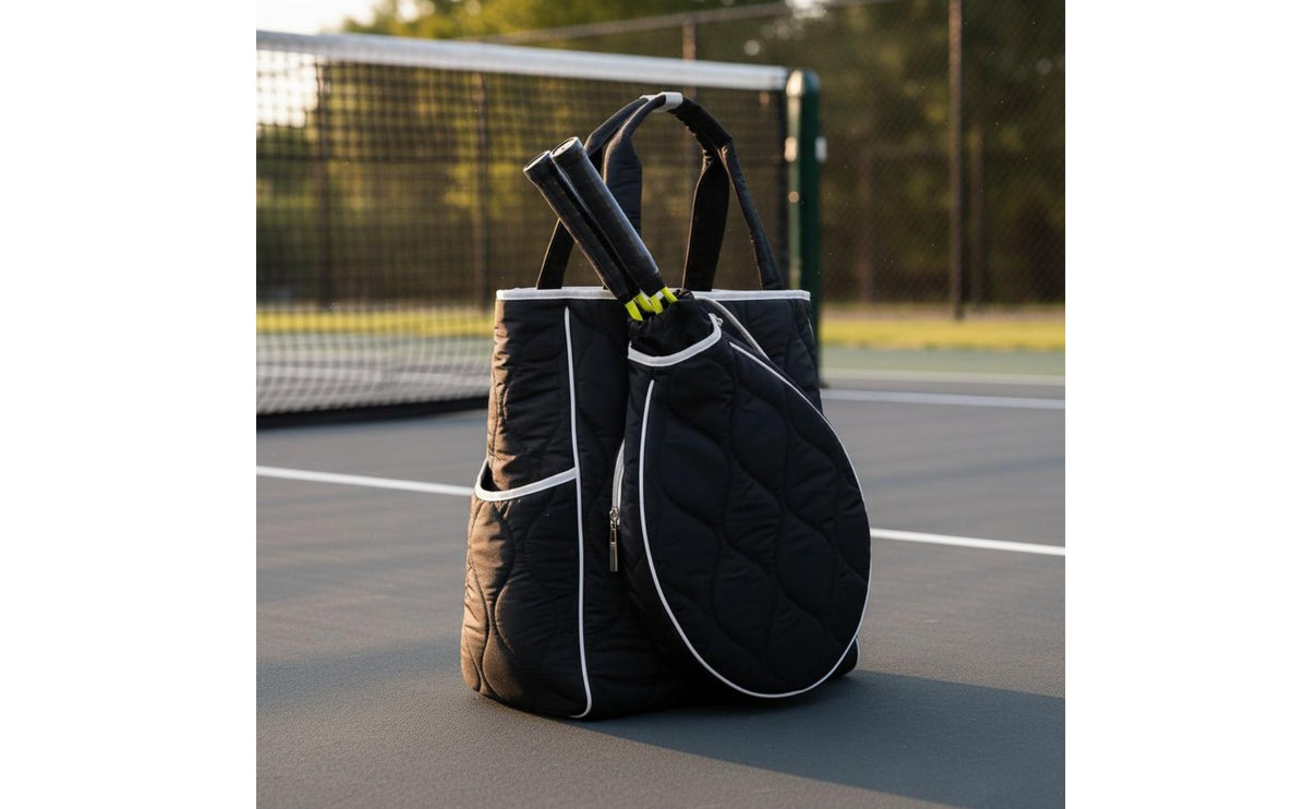 Pickleball Racket Bag Large Capacity Badminton Bag Water-Resistant Sports Accessory for Women