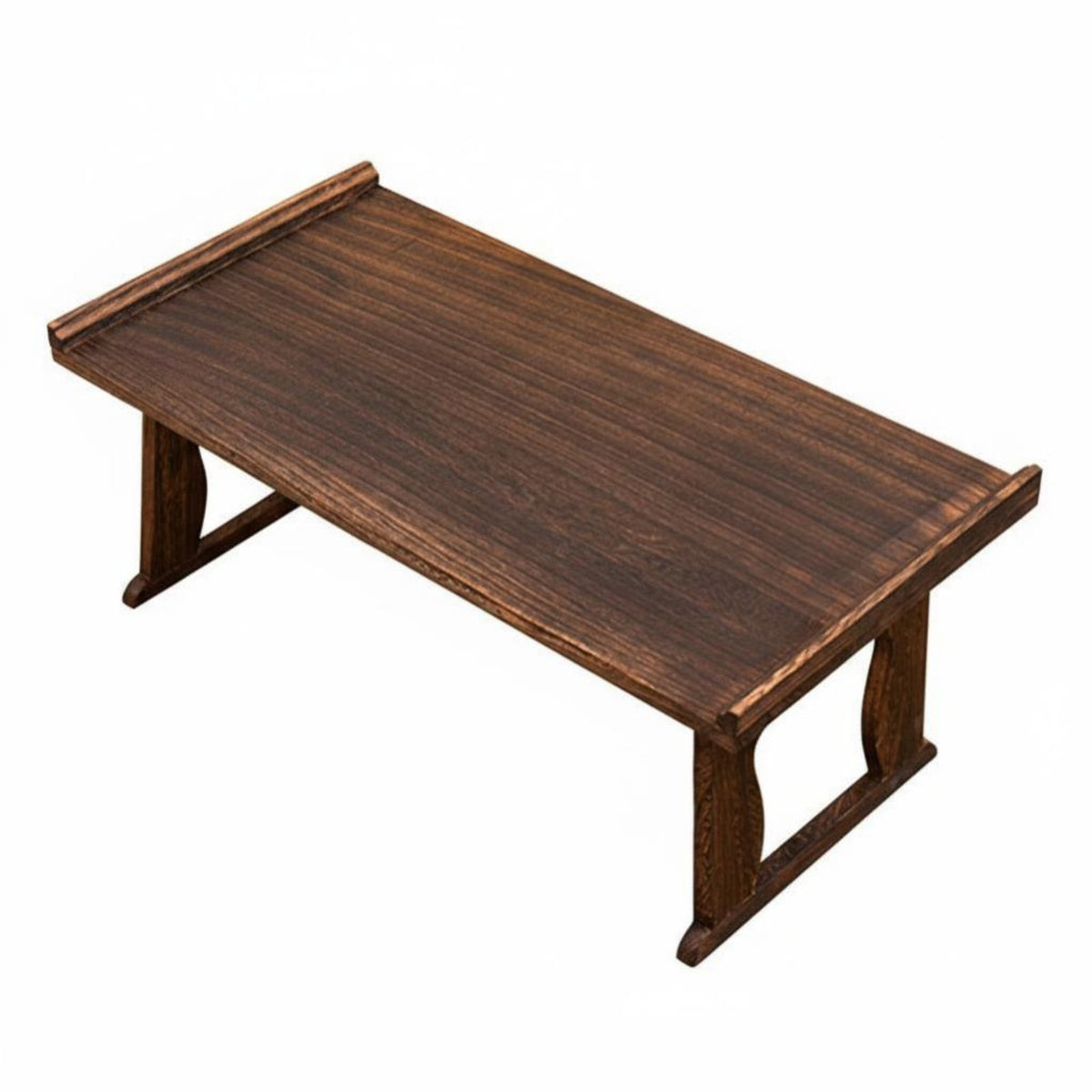 Traditional Chinese Design Foldable Kang Table Space-Saving Foldable Floor Desk Multi-Functional Home Furnishing Lightweight for Calligraphers, Apartment Dwellers, Bay Window, Small Areas, Living Room, Bedroom