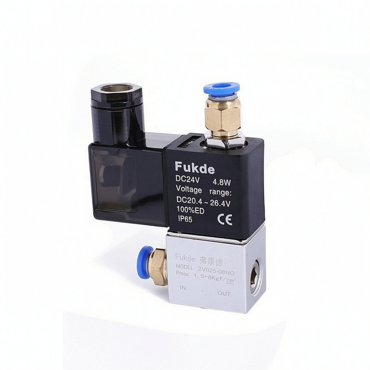 2V025-08 Valve Good Seal Pneumatic Valve with Threaded Ports Long-Lasting Reliable for Technicians, Equipment Builds
