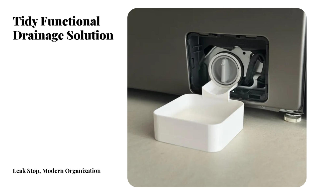 Washing Machine Drainage Tray | Space Saving Design, Raised Side Walls, laundry appliance Drain Pan, for Laundry Room