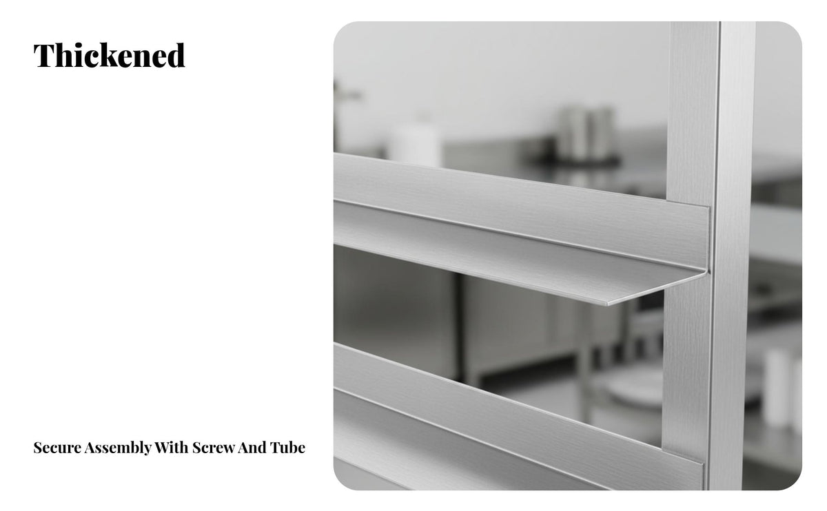 Stainless Steel Pastry Tray Rack Sturdy Commercial Refrigerator Shelf Space-Saving Stainless Steel Pastry Rack for Culinary Experts, Bakery, Bakeries