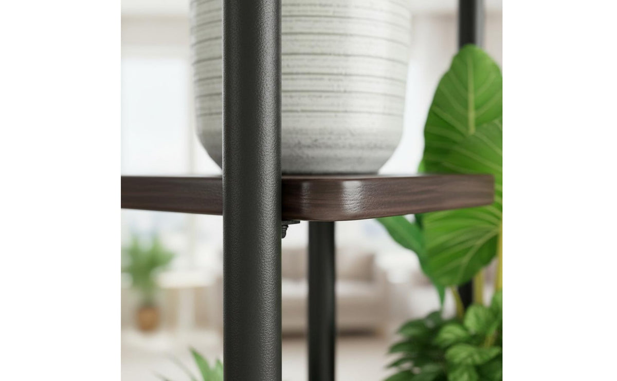 Space-Saving Multi-Tier Plant Stand Sturdy & Long-Lasting Multi-Tier Plant Shelf Wear-Resistant Tall Floor Flower Stand Elegant Minimalist Design for Outdoor