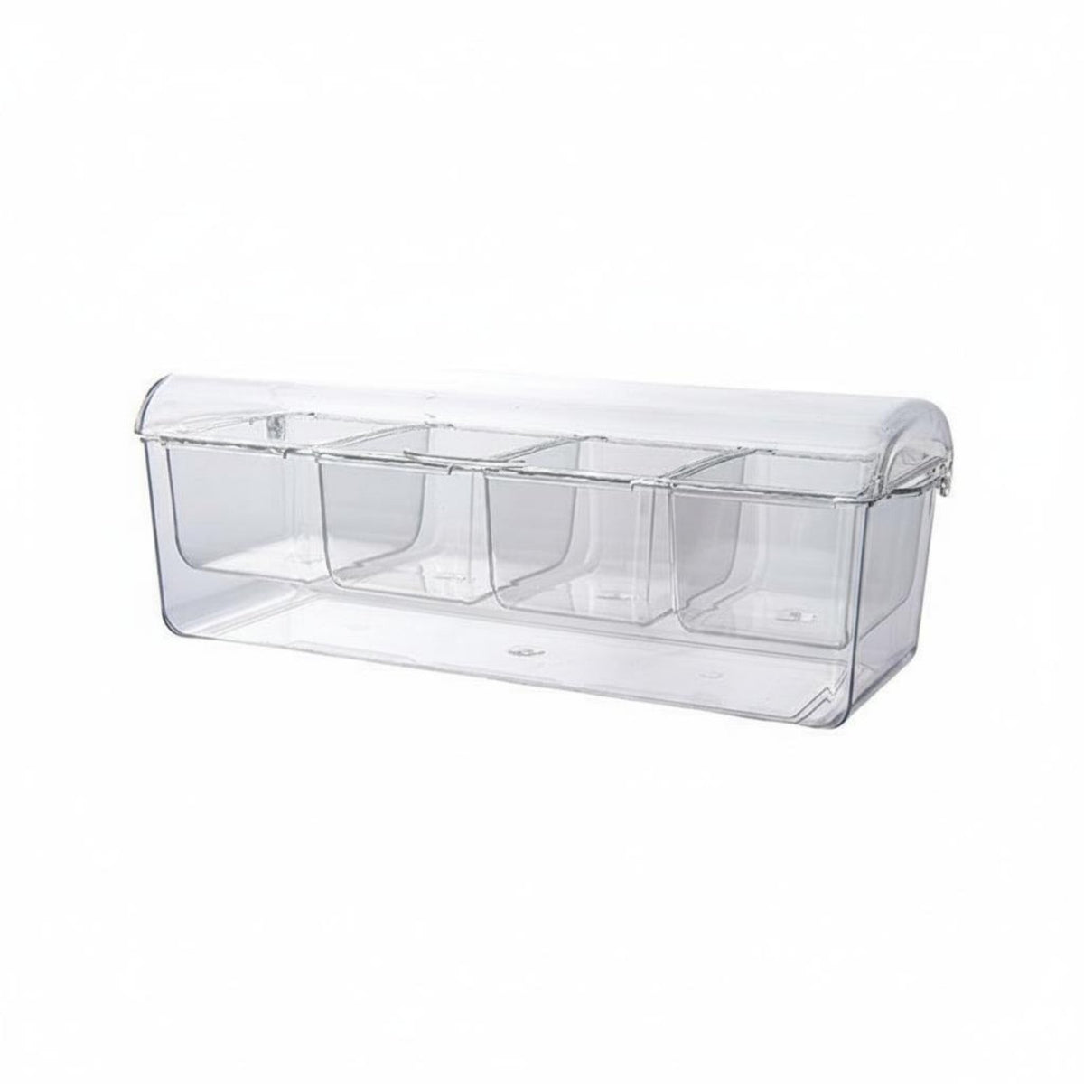 Divided Food Tray with Ice Base Shatterproof Relish Server with Compartments