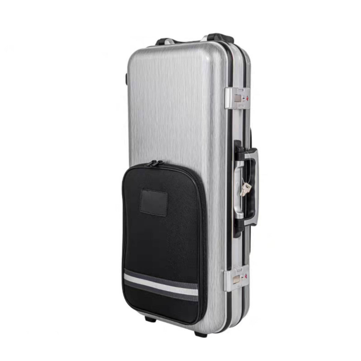 Rectangular Hard-Shell Saxophone Case Portable Saxophone Case with Backpack Straps Secure Reinforced for Musicians