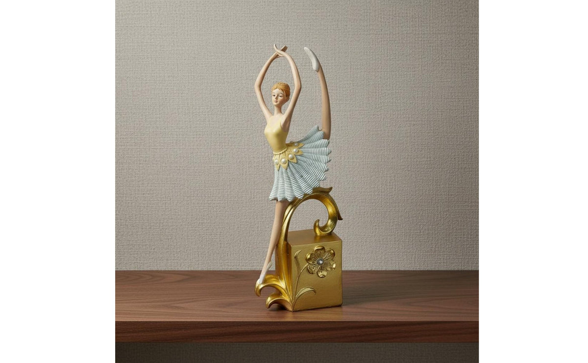 Seated Ballerina Sculpture Modern Luxury Aesthetic Ballerina Figurine Elegant