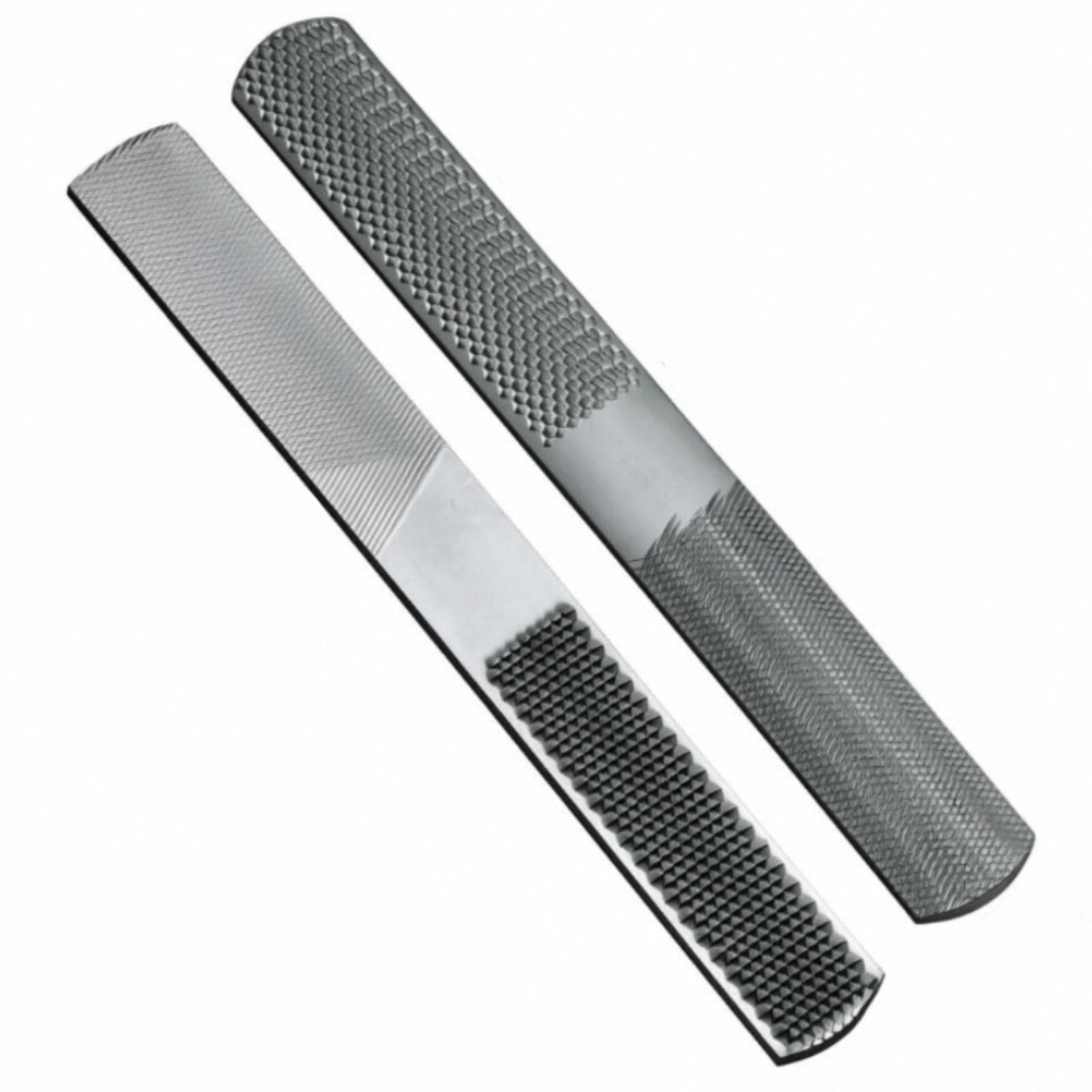 Coarse and Fine Four4-in-1 Rasp Clog-Resistant 4-in-1 Wood Rasp Smooth Flat File with Curved Face Double-Sided for Woodworkers, DIYers, Makers, Woodworking, Workshop