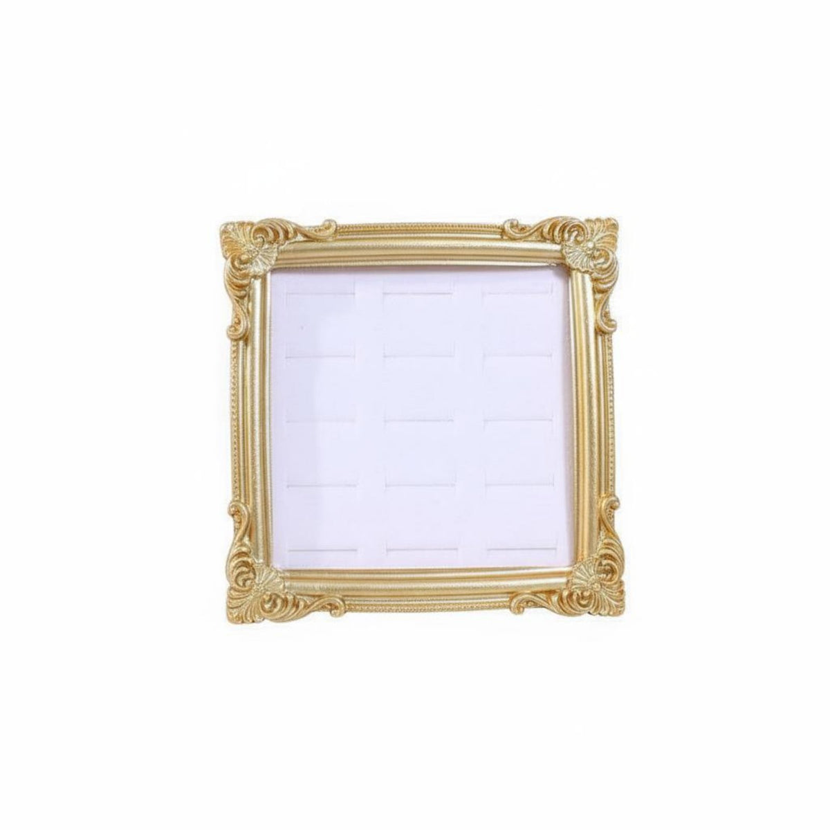 Multi-Functional Resin Jewelry Tray Light Luxury Jewelry Display Frame Space Saving Ornate Earring Stand for Showroom, Vanity Table, Dresser Top