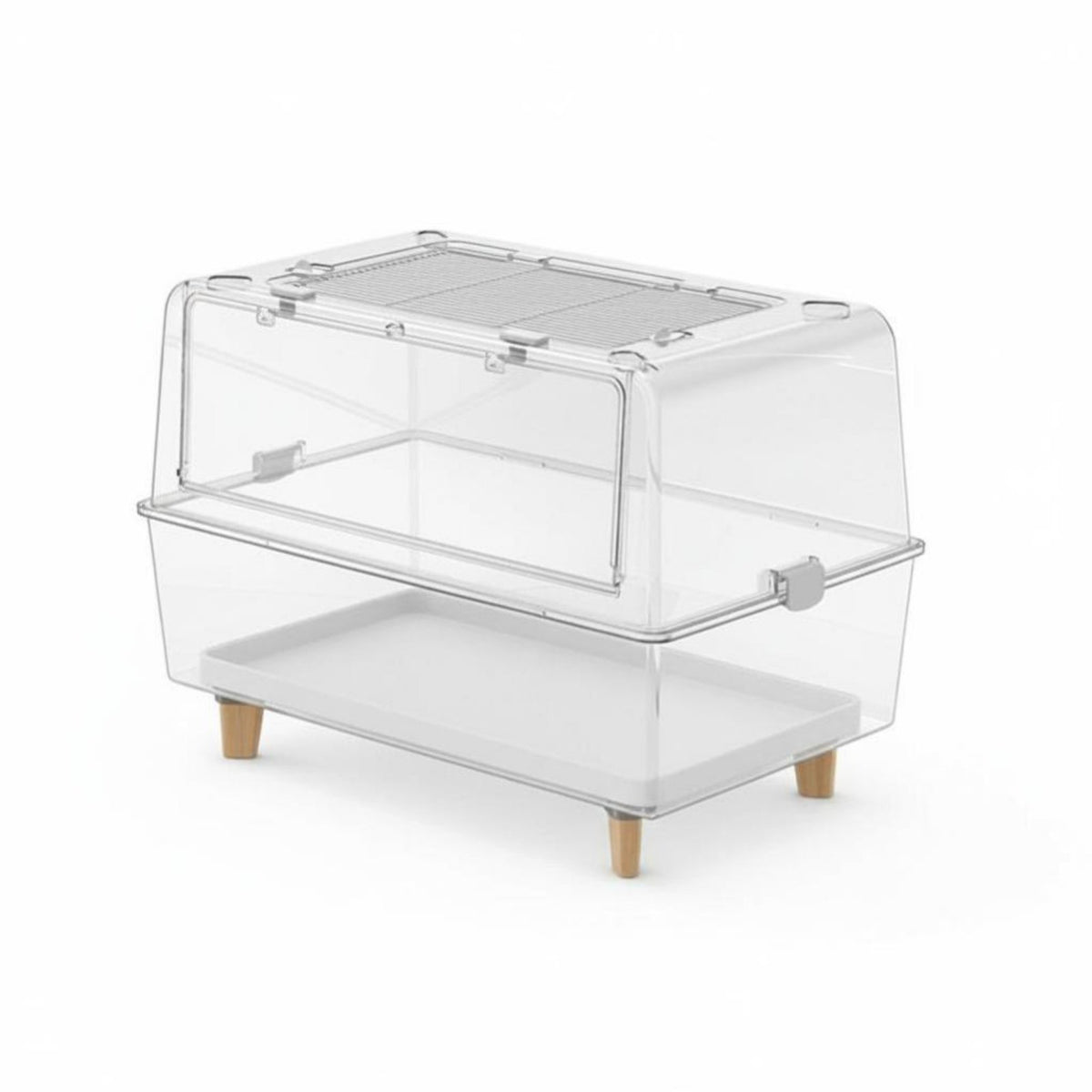 Large Space Transparent Hamster Villa Chewresistant Transparent Hamster House Spacious Interior Rodent Habitat Easy to Clean for Children, Indoor, Bedroom, Kids' Room, Home