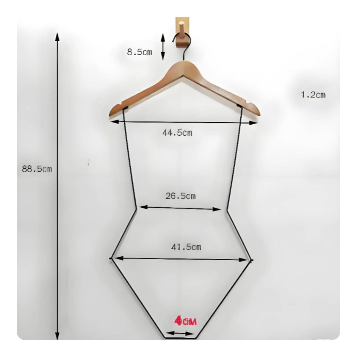 Solid Wood Swimsuit Hanger Non-Slip Wooden Swimwear Hanger Seamless Design for Clothing Shop Owners, Hotel, Showroom, Boutique