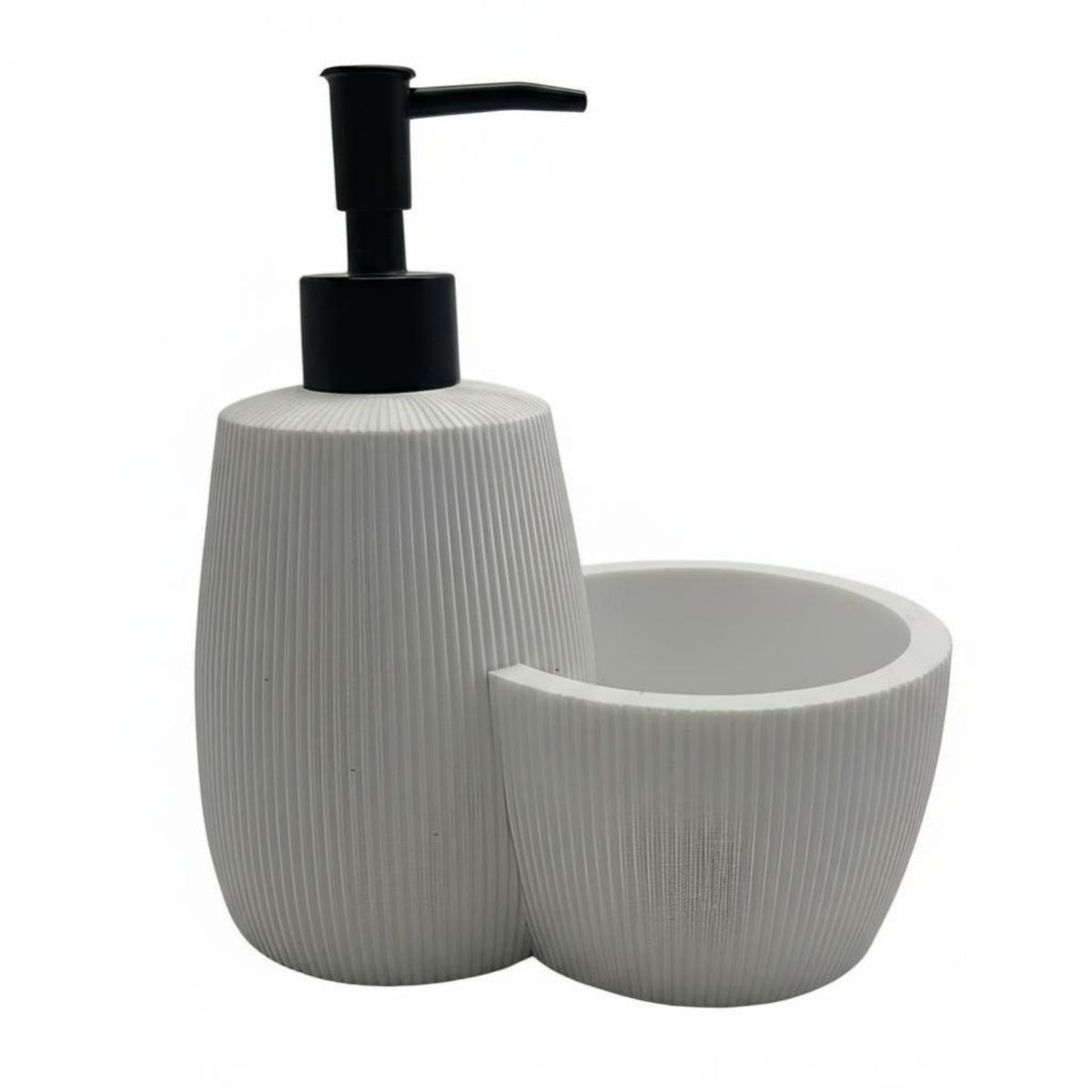 Vertical Stripe Resin Lotion Dispenser, Modern Minimalist, Press Pump, Hotel, Guesthouse, Bathroom