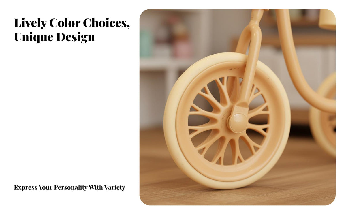 1/12 Scale Tricycle Decorative 1:12 Scale Tricycle Detailed Design Dollhouse Nursery Toy for BJD Owners