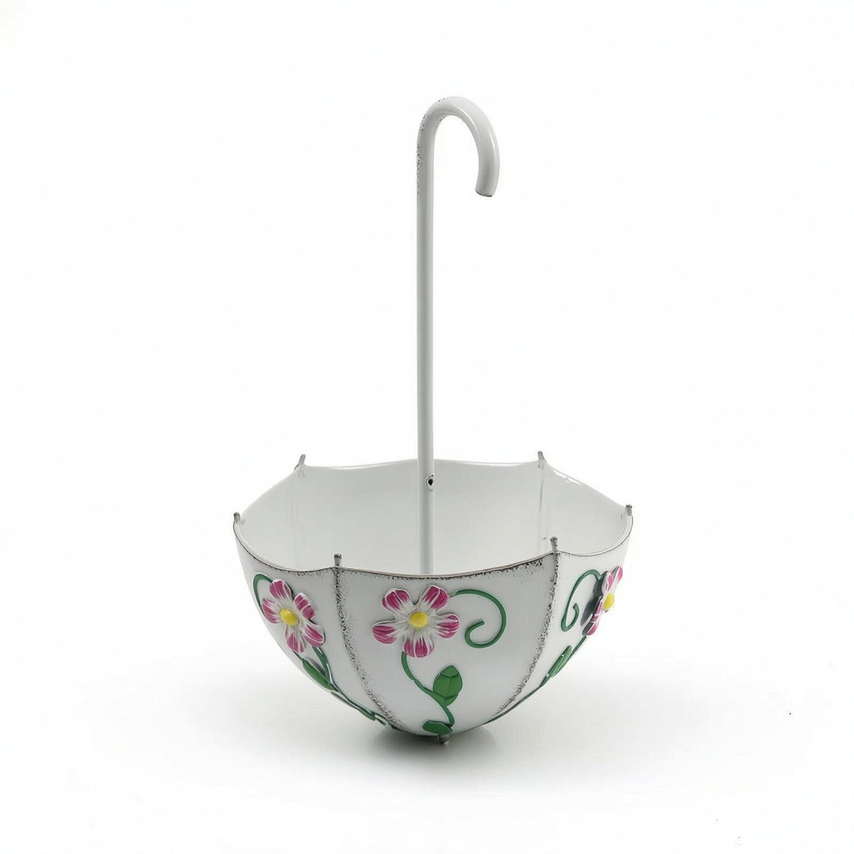 Umbrella Shaped Wall Hanging Planter Outdoor Umbrella Planter Rustic for Patio