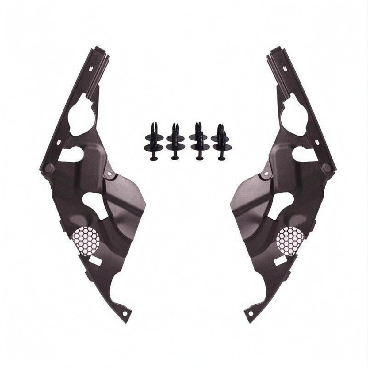 Vented Headlight Cover Plate Honeycomb Vent Lamp Guard Contoured Vehicle Accessory for Engine Bay
