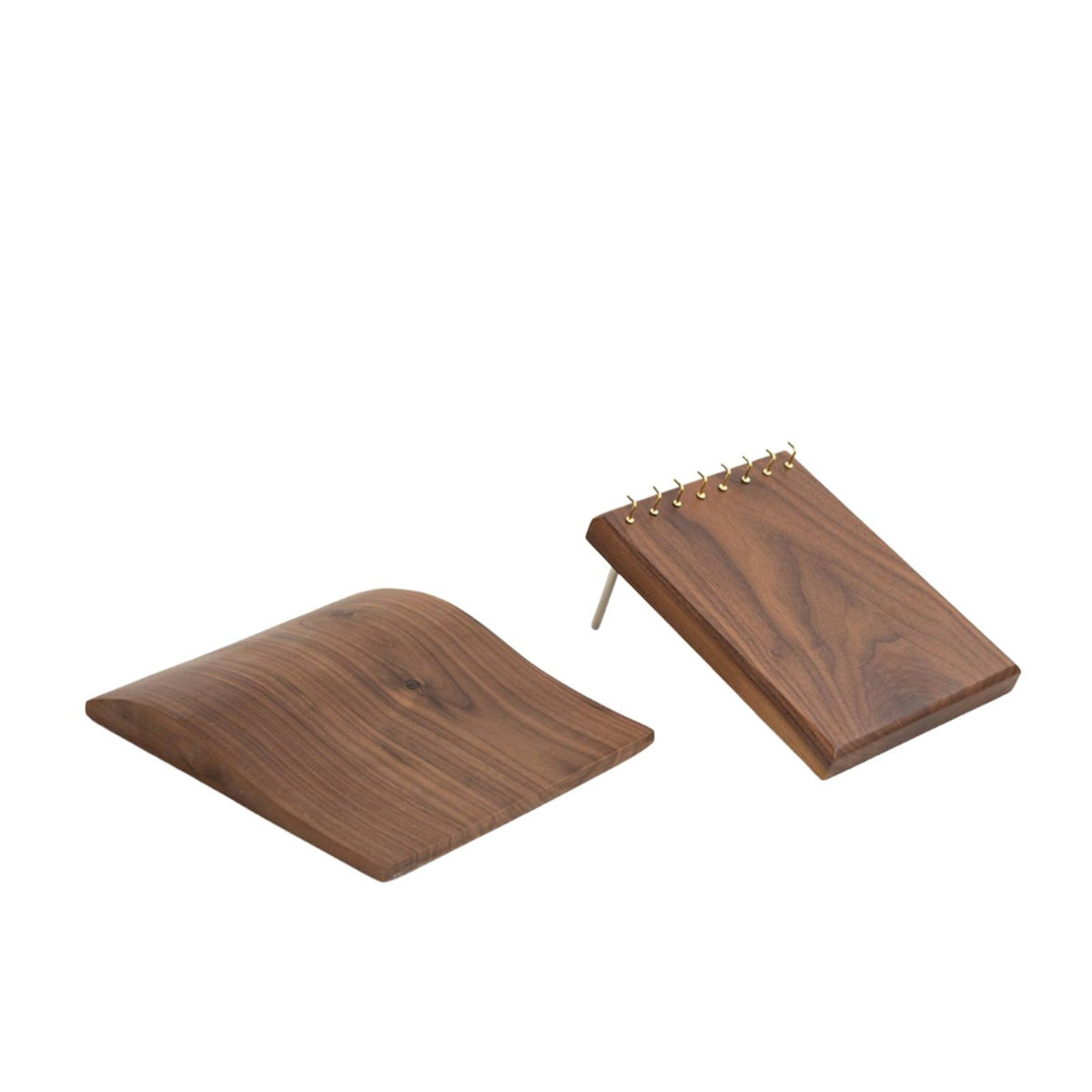 Walnut Jewelry Display Board Refined Surface Necklace Display Board Elegant Showcase Walnut Wood Jewelry Tray for Market Stall