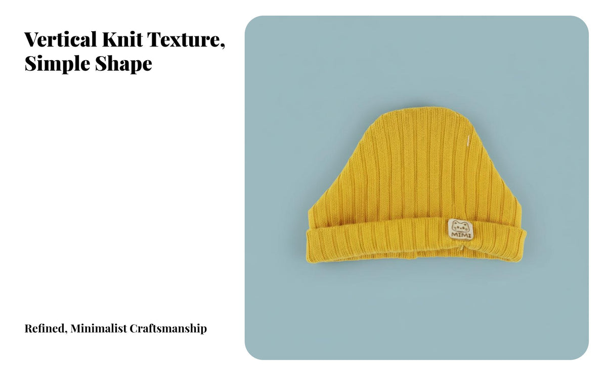 OB11 Doll Hat Adorable Design Doll Hat and Scarf Set Soft Material Tiny Knit cap for Miniature Figure Head Owners