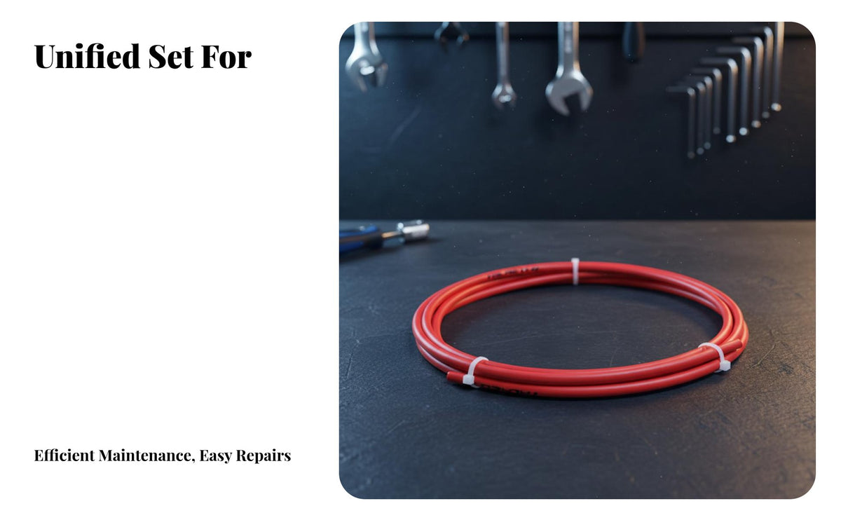 3 Meter Cycle Brake Wire Housing Universal Fit Bike Brake Wire Set Long-Lasting Effortless Performance for Mountain Bikers