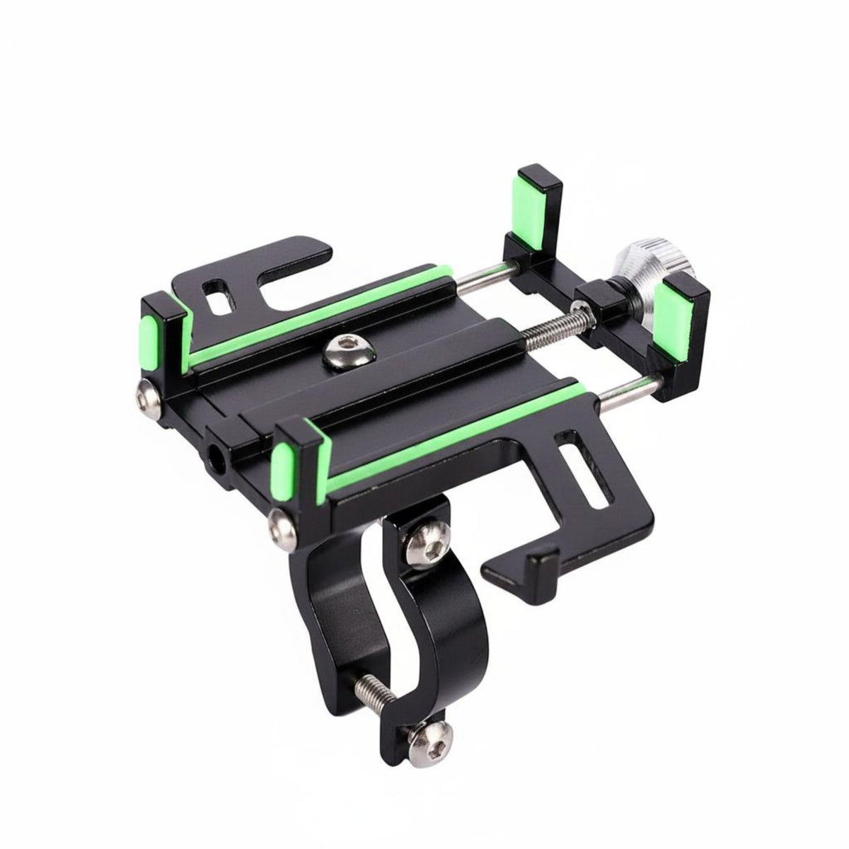 Aluminum Alloy Cycle Phone Mount Navigation Support Motorcycle Phone Holder Secure Hold Electric Bicycle Handlebar Holder Anti-Slip for Cycling, Electric Bike, Motorcycling