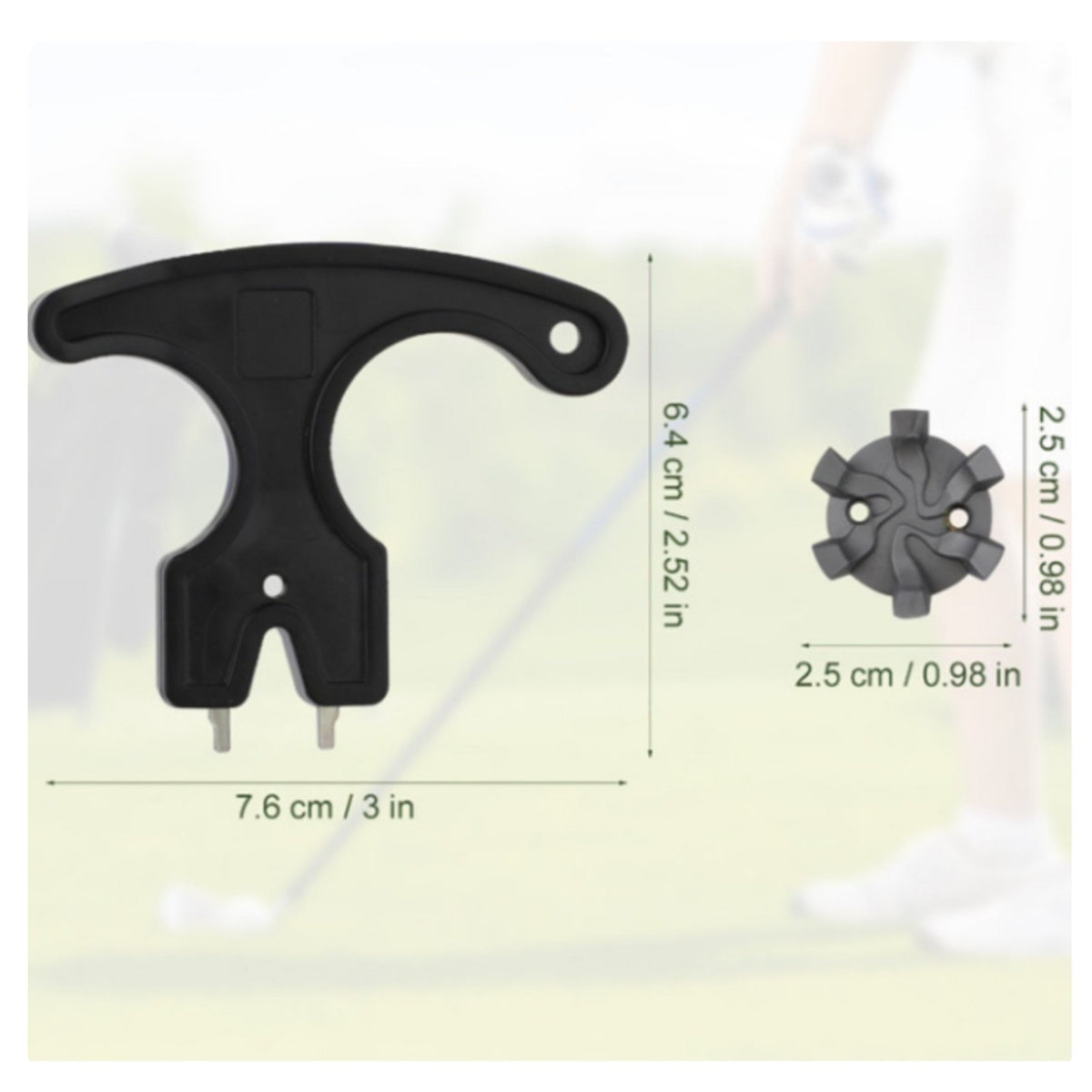Wear-Resistant Replacement Golf Spikes Includes Removal Tool Footwear Accessory for Golfers