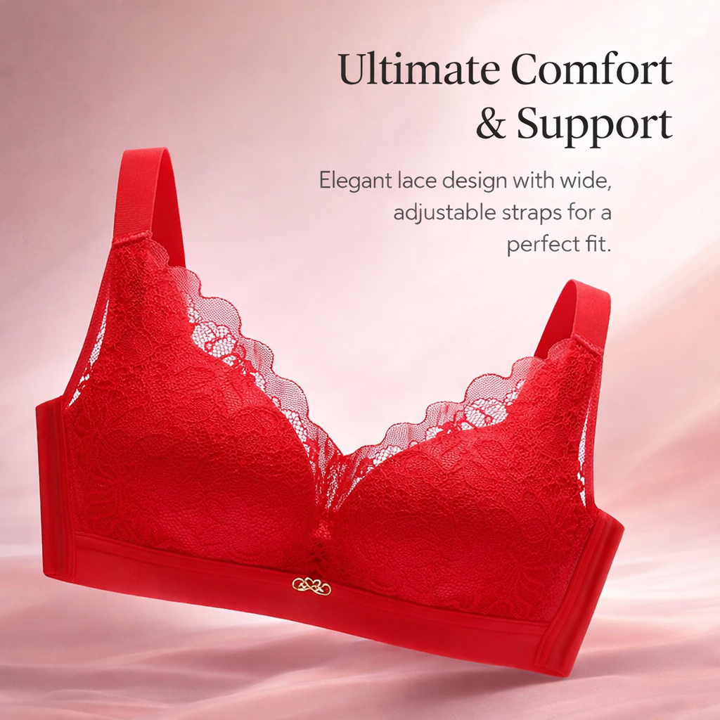 Minimizer Bras for Women with Wide Adjustable Straps for Large Busts, Full Coverage Lace Support 4-Row Back Closure for Custom Fit