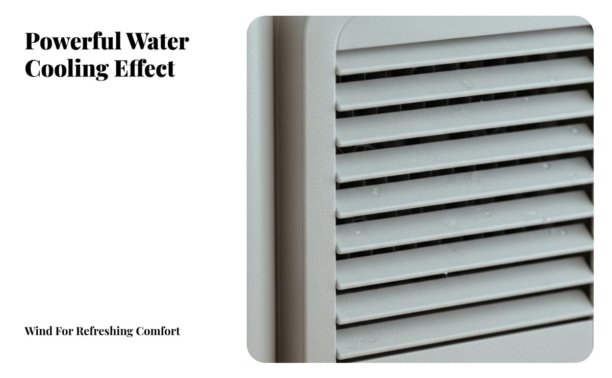 USB Water Cooling Fan Low Noise Mini Desk Air Chiller Humidifies USB Air Chiller for Office Workers, Students, Dorm Room, Bedroom