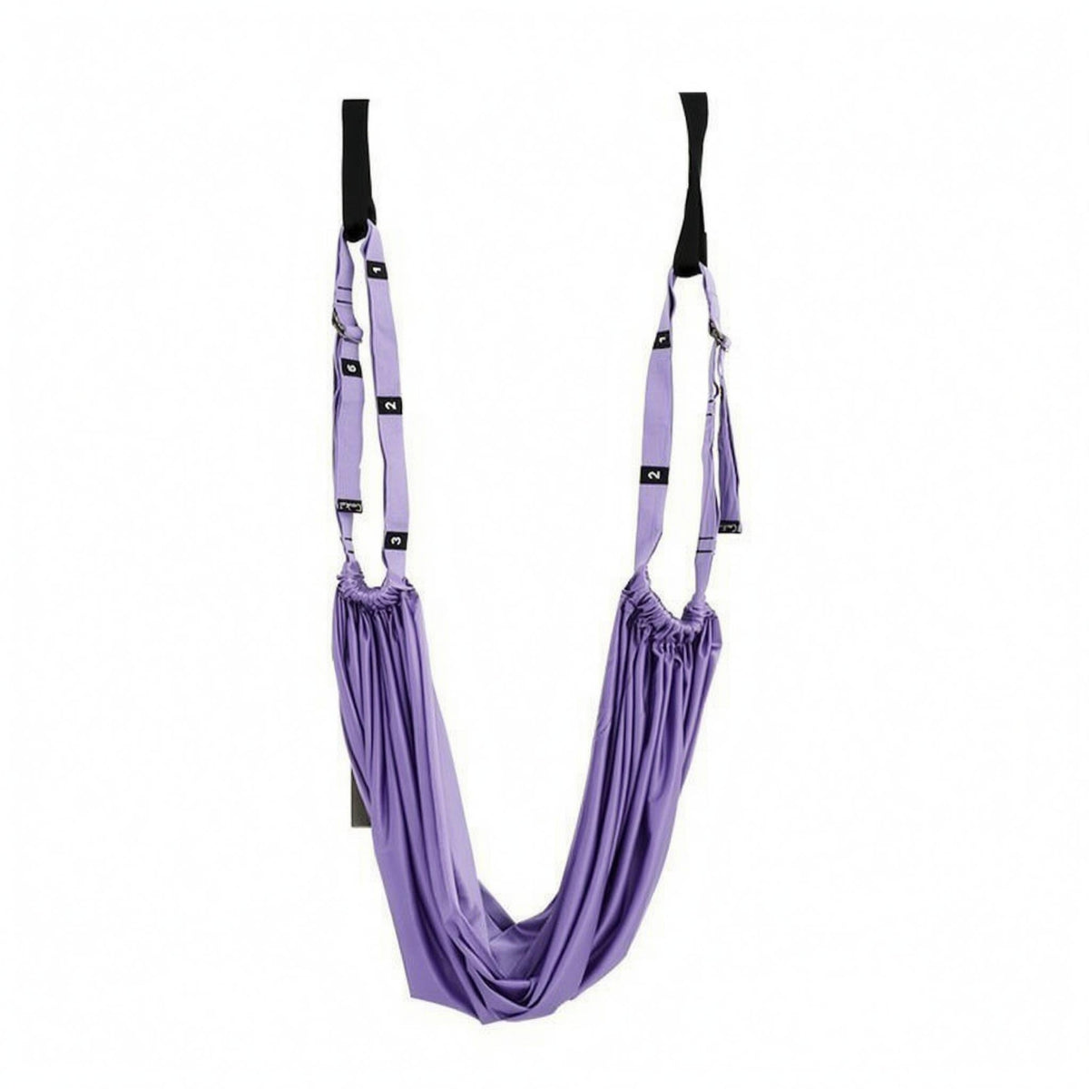 Doorway Mounted Suspended Stretching Strap Black Loops Inversion Strap High Strength Mind-Body Practice Swing Adjustable