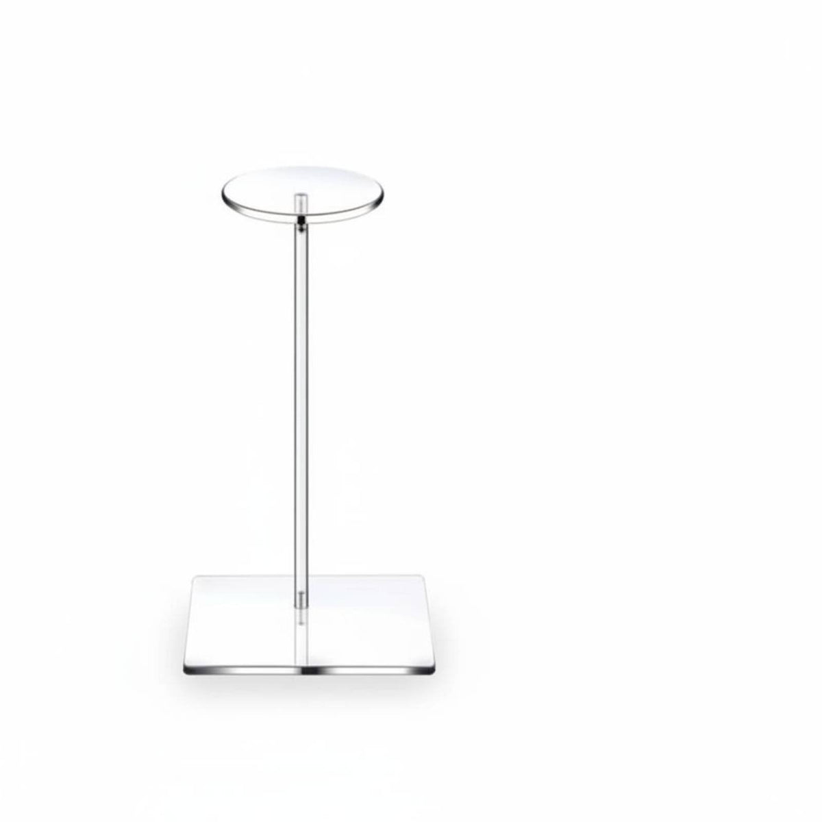 Multipurpose Acrylic Hat Display Stand Minimalist Design Clear Tabletop Hat Holder Stable Base for Retail Shop, Dressing Room, Closet