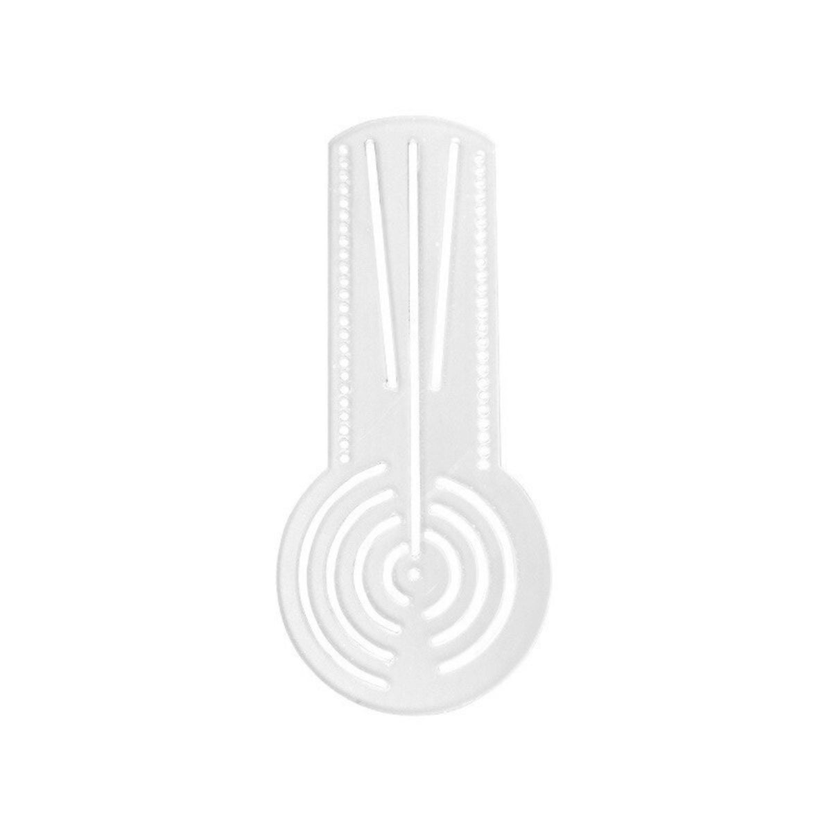Concentric Circles Mandala Template Translucent Mandala Ruler Cut-out Slots Circle Guide Ruler Plastic