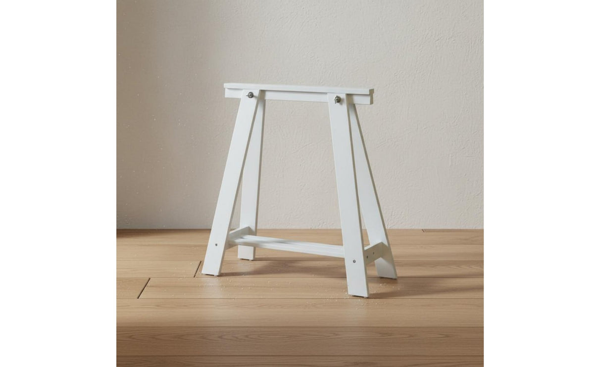 Wood Trestle Leg Versatile Wooden Sawhorse Minimalist Design V-Shaped Workbench Base for Artists, Photographers, Workshop, Outdoor