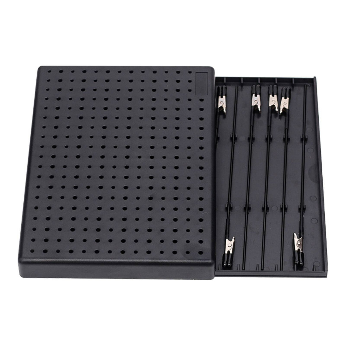 Perforated Model Painting Stand Built-in Storage Model Painting Stand Stable Support Clip Holder Board