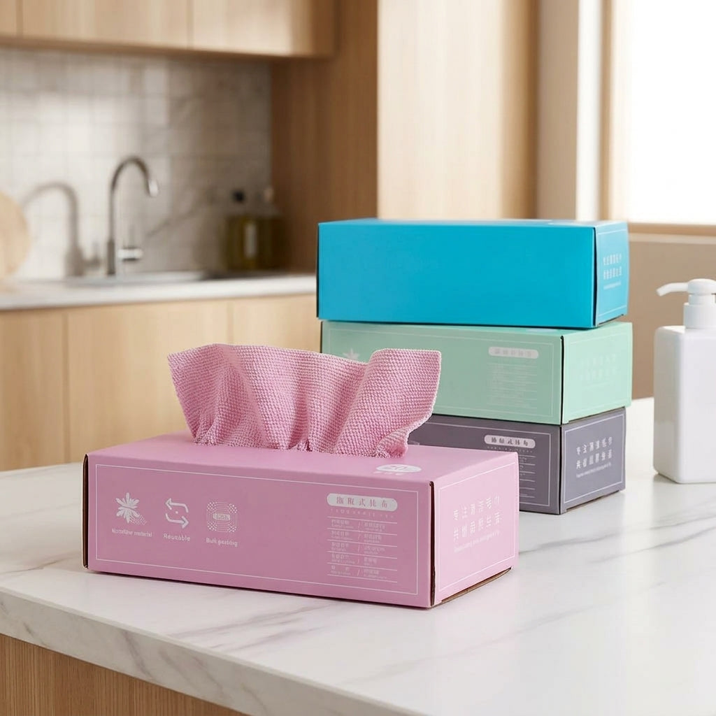 Super Absorbent Microfibre Cloth for Cleaning, Reusable Kitchen Cloths for Dishes, Lint and Streak Resistant Wet and Dry Microfiber