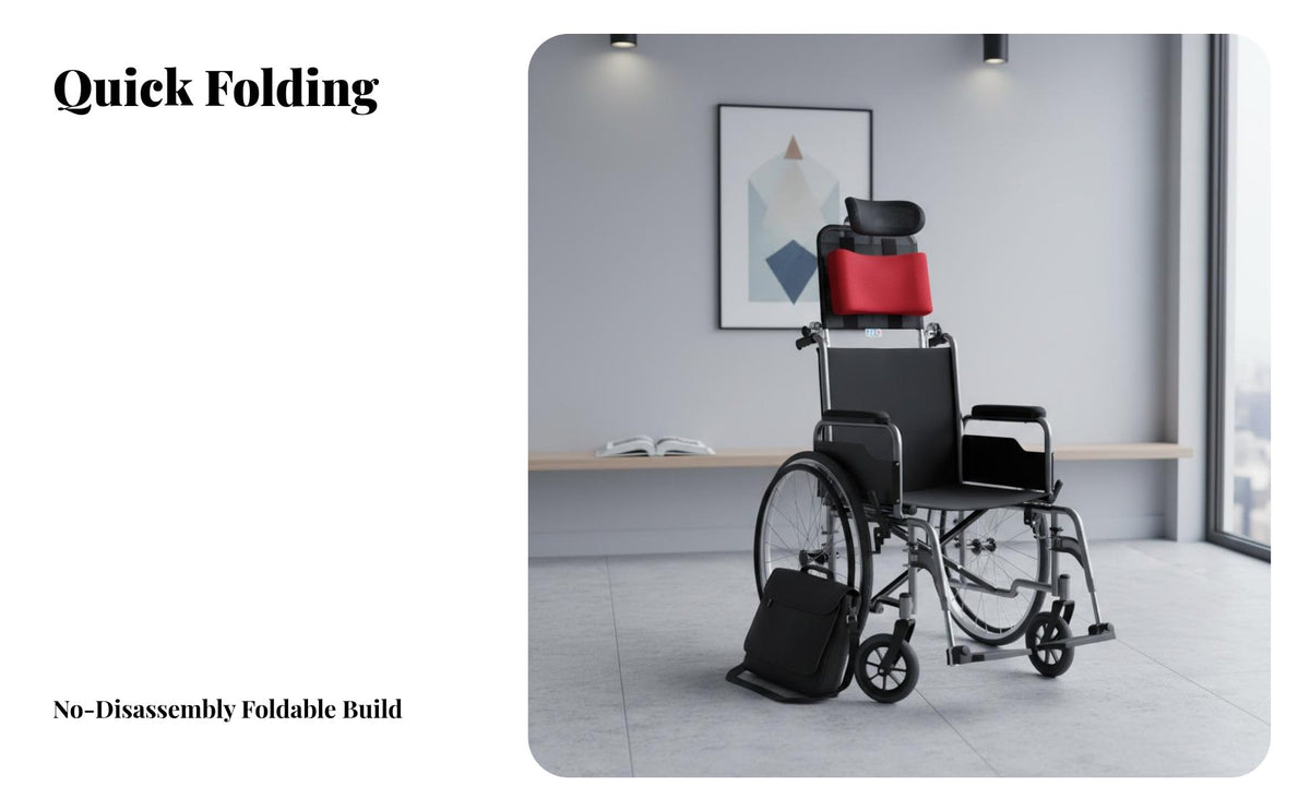 Breathable Mesh Adjustable Wheelchair Headrest Easy Installation Wheelchair Headrest Ergonomic Design Adjustable Neck Support Pillow Soft & Comfortable for Elderly, People with Disabilities, Patients, Daily Use, Hospital, Nursing Home, Outdoor