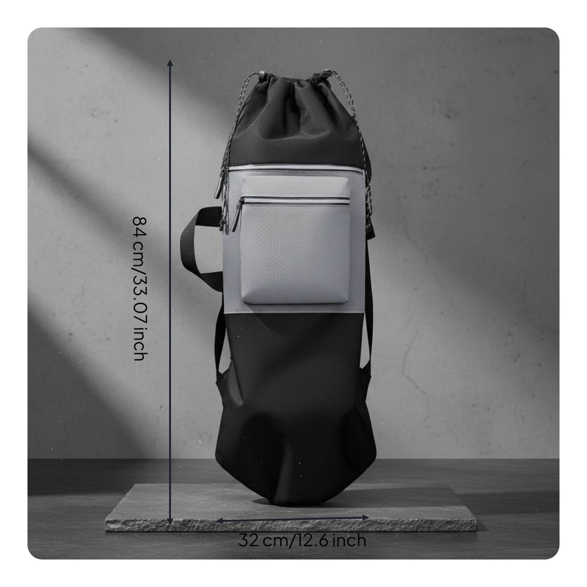 Skateboard Backpack Skateboard Travel Bag Portable Longboard Carrying Bag for Outdoor, Commuting