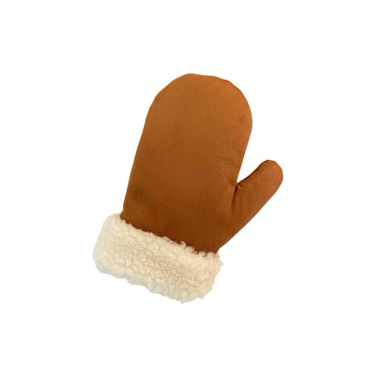 Thickened children's Thick Mittens Warm Suede and Sherpa Mittens Windproof for Students, Kids 5+, Cycling, Cold Weather, Driving