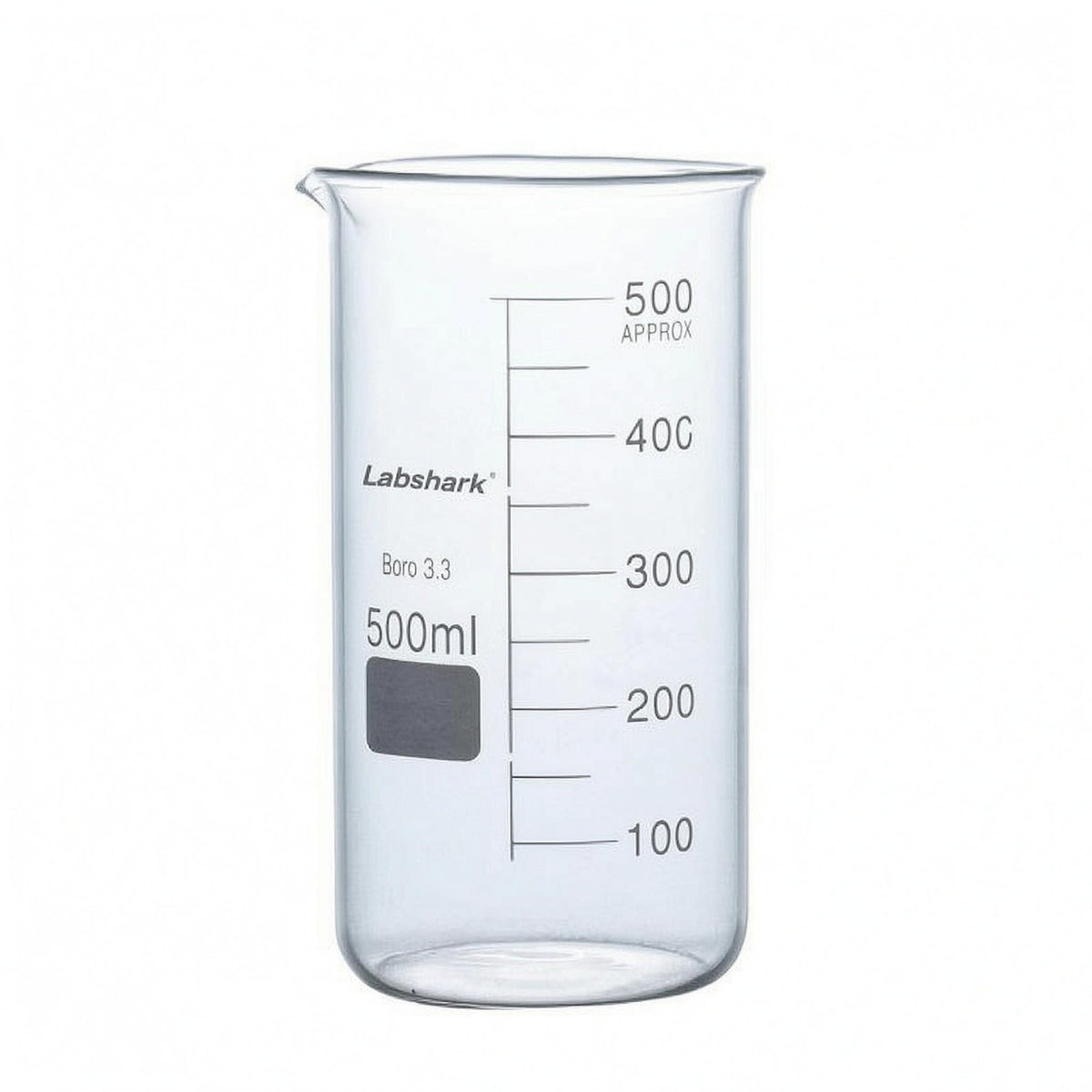 Heat Resistant Borosilicate Beaker Easy-to-Read Scale Graduated Beaker Clear Glass Laboratory Glassware Professional Grade