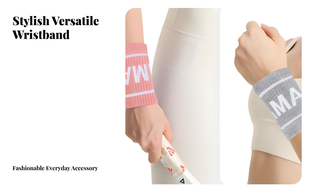 Breathable Sports Wristband Quick-Drying Elastic Sport Wristband Sweat-Absorbent for Athletes, Adults, Basketball, Gym Workouts